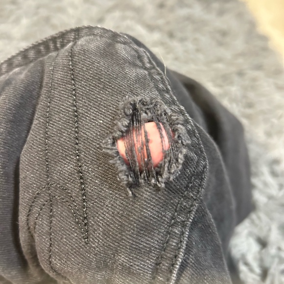 American Eagle Black Wash Mom Jeans Womens Size 4 Regular Denim Pants - Picture 8 of 10